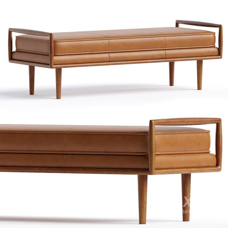 WestElm Nico Leather Bench - Image 1