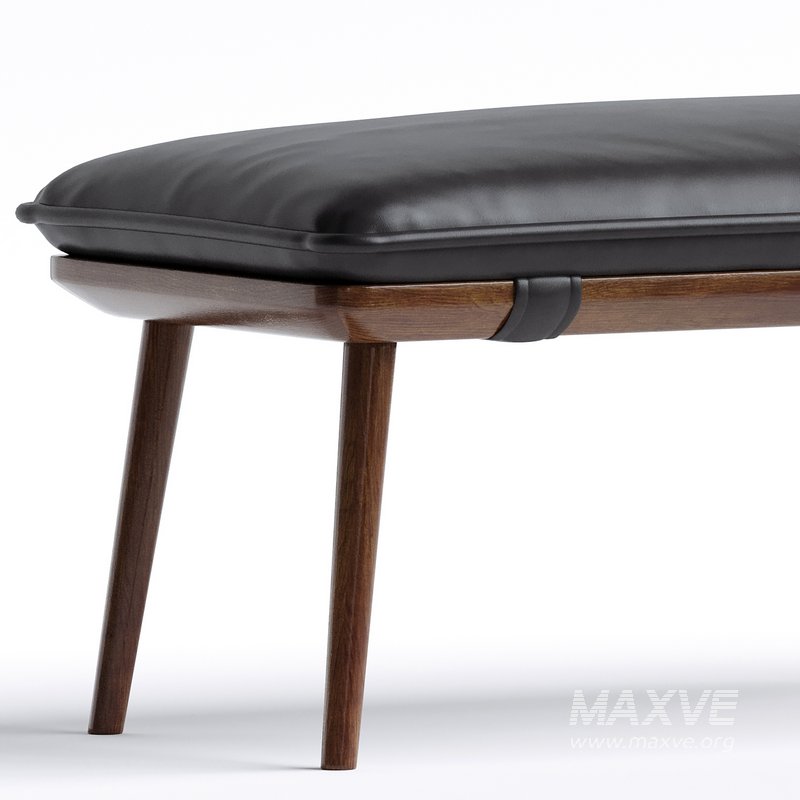 Lowene Genuine Leather Bench - Image 2