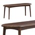 Passendale Solid Wood Bench - Thumbnail 1