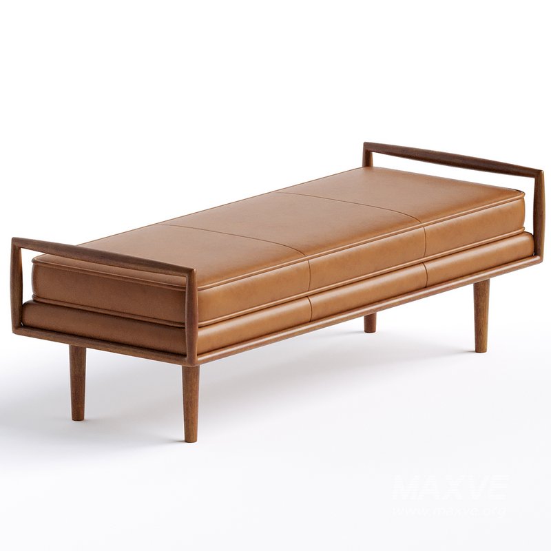 WestElm Nico Leather Bench - Image 2