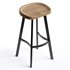 Ethet Wood Swivel Bar stool - Thumbnail 2