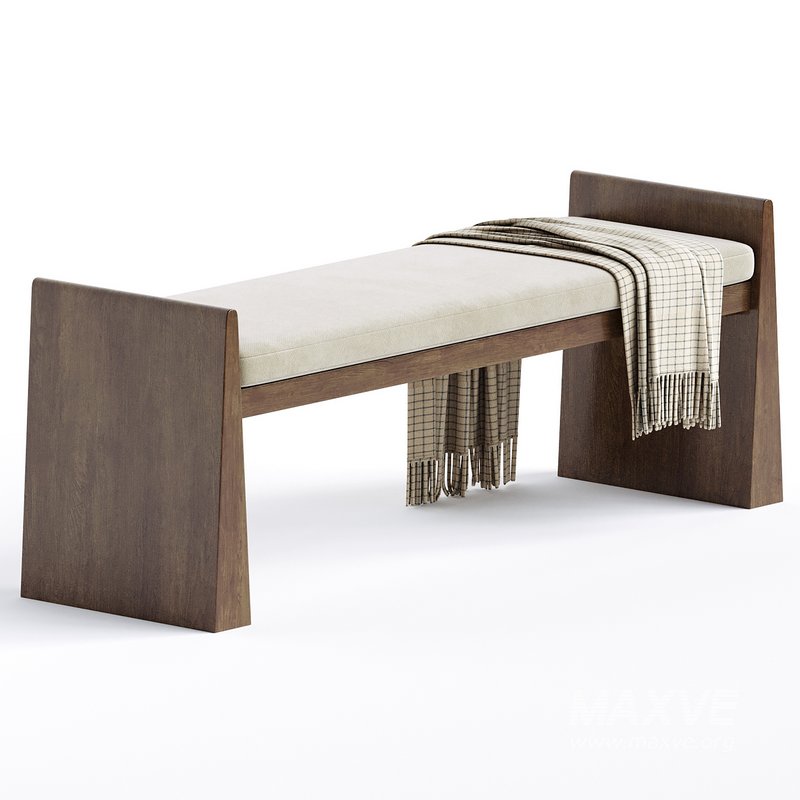 Asira Velvet Bench - Image 2