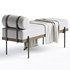 Michalak Polyester Upholstered Bench - Thumbnail 2