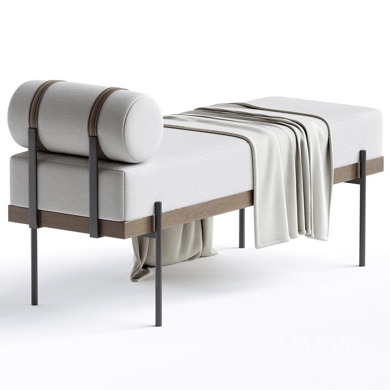 Michalak Polyester Upholstered Bench - Image 2