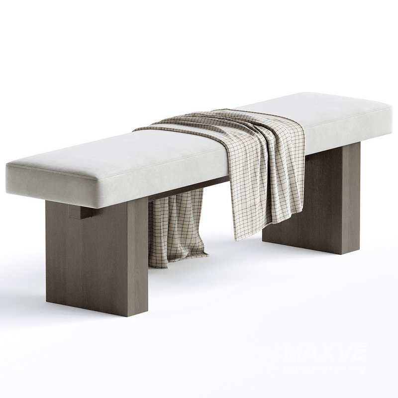 Leonna Linen Blend Upholstered Bench - Image 2