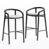 Solid Bar Stool with back Manutti - Thumbnail 3