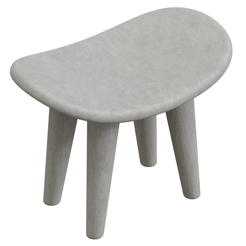 Malcolm Bench Black Concrete - Image 1