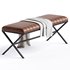 Batrina Faux Leather Bench - Thumbnail 2