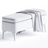 Ameelya Polyester Upholstered Storage Bench - Thumbnail 3