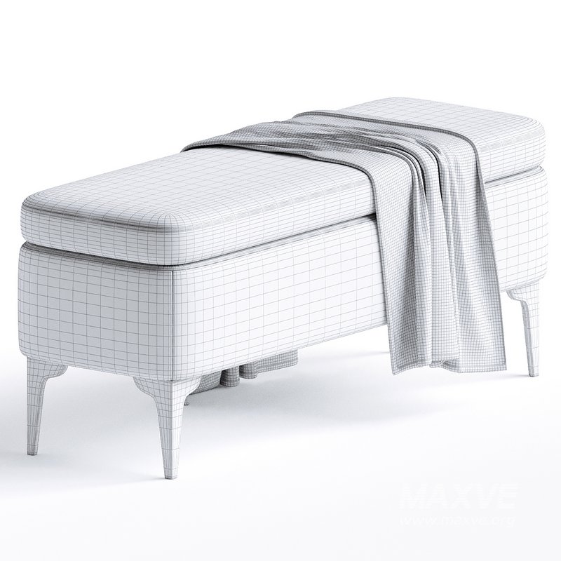 Ameelya Polyester Upholstered Storage Bench - Image 3