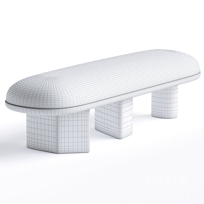 Corbu Bench in Walnut by Demuro Das - Image 3