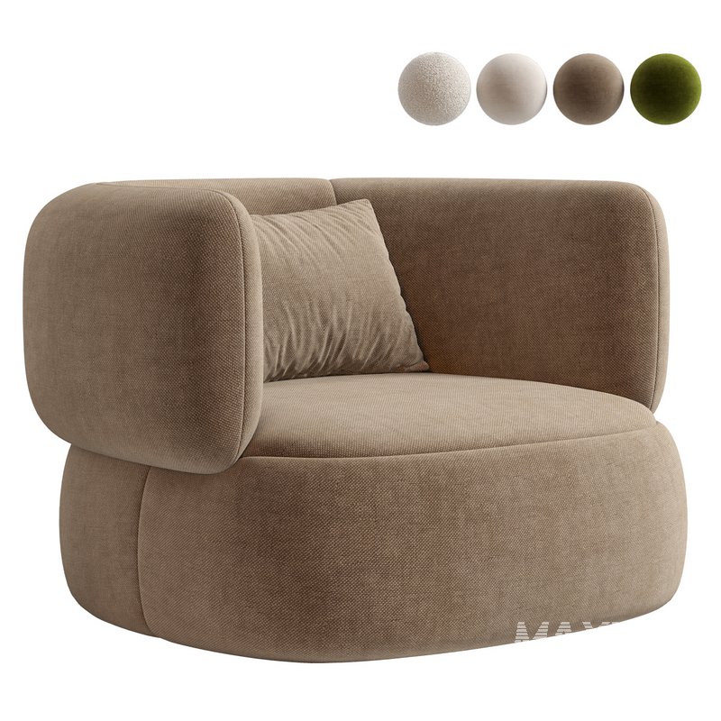 Martina swivel armchair - Image 3