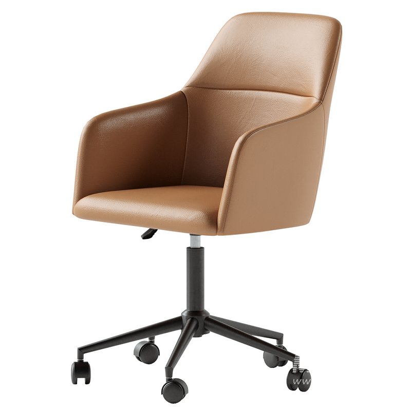 Asher Upholstered Swivel Desk Chair - Image 2
