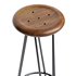 Teak Frisbee Bar Stool - Thumbnail 3