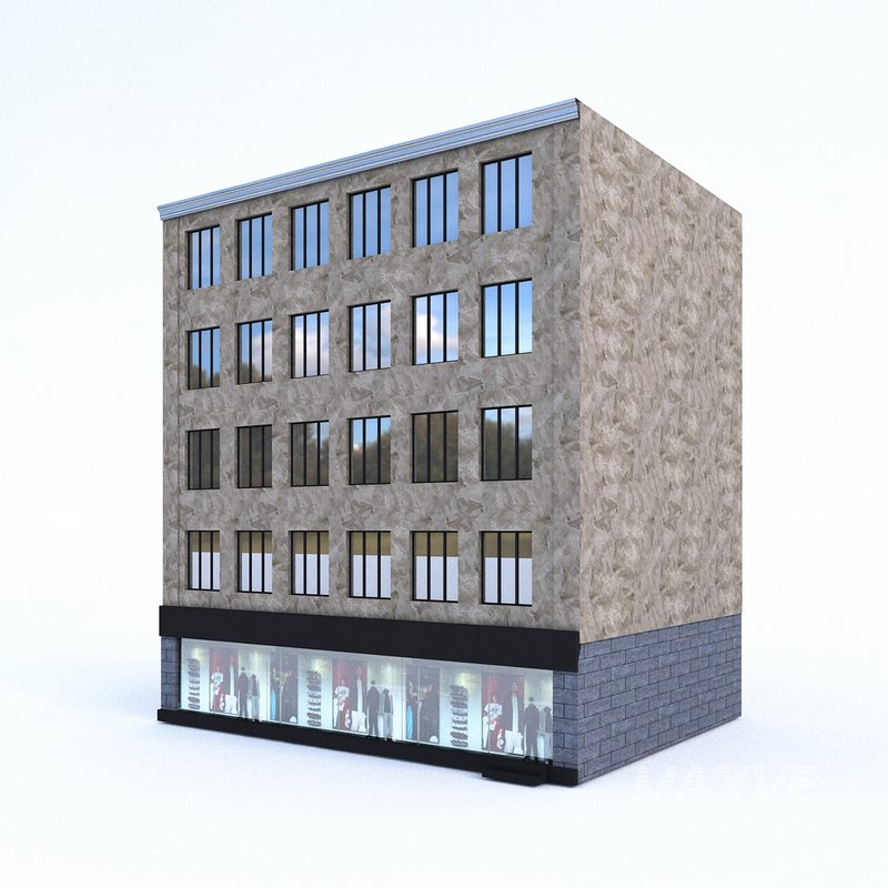 3D Buildings City Set model - Image 3