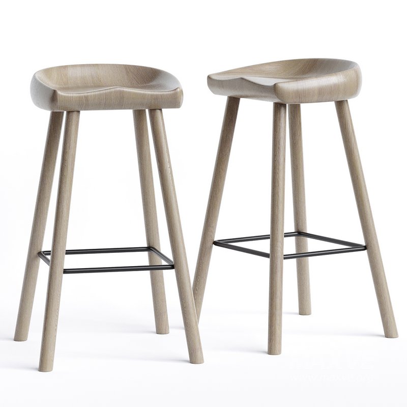 Barrett bar Stool, Natural Matte - Image 1