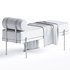 Michalak Polyester Upholstered Bench - Thumbnail 3