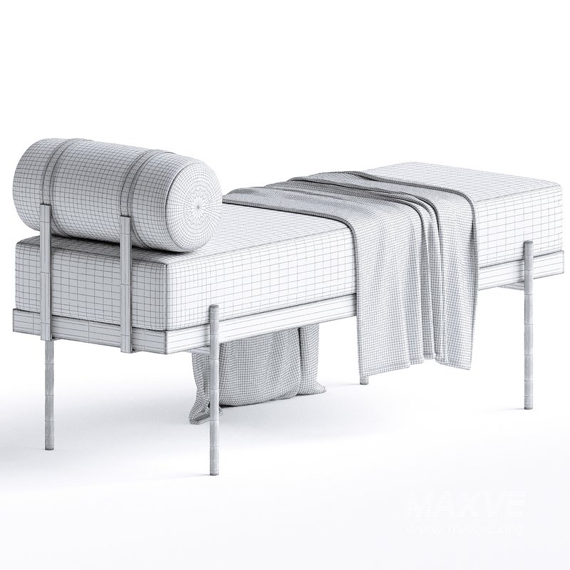 Michalak Polyester Upholstered Bench - Image 3