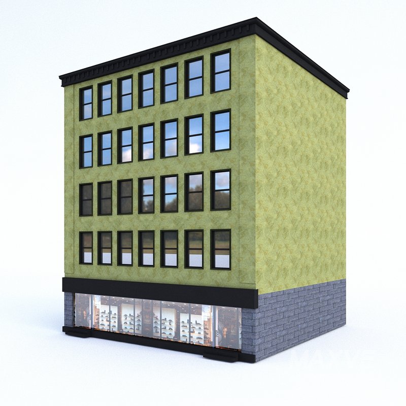 3D Buildings City Set model - Image 4
