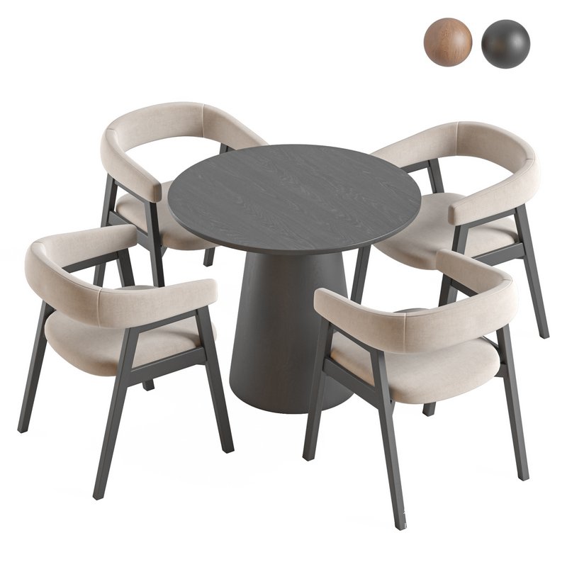 Round Pedestal Dining Table and Darcey Arm Chair by Wayfair - Image 4