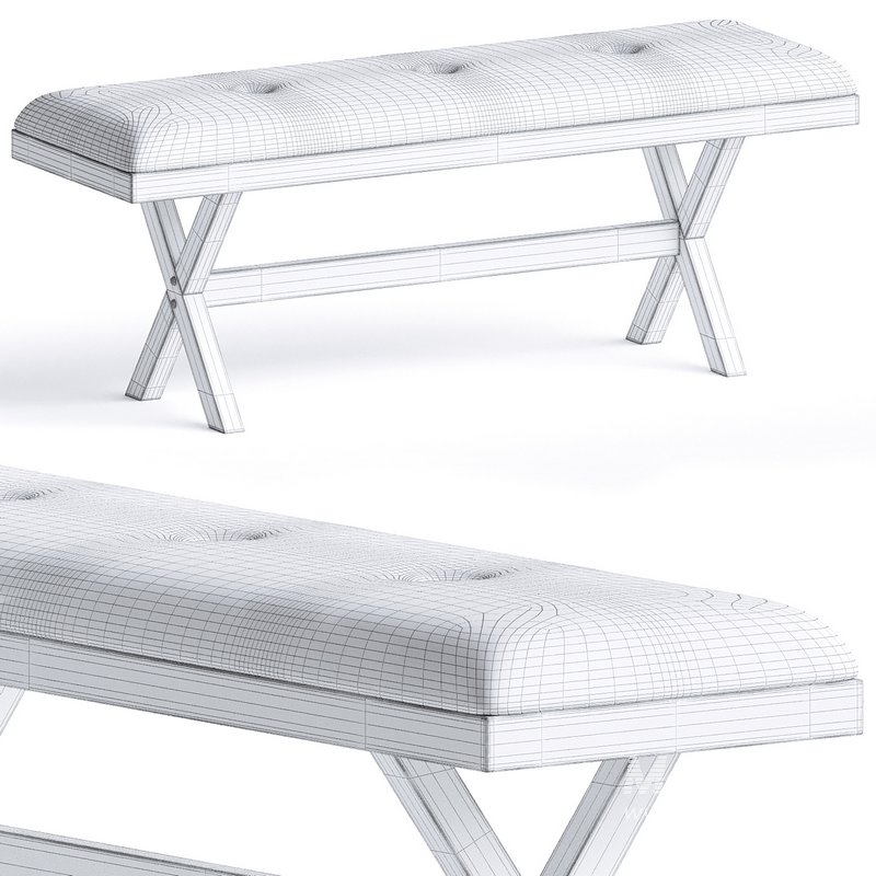 Raelyn Polyester Upholstered Bench - Image 4