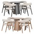 Round Pedestal Dining Table and Darcey Arm Chair by Wayfair - Thumbnail 5