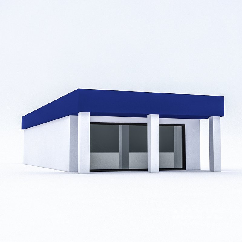 Cartoon Boildings Pack 3D model - Image 7