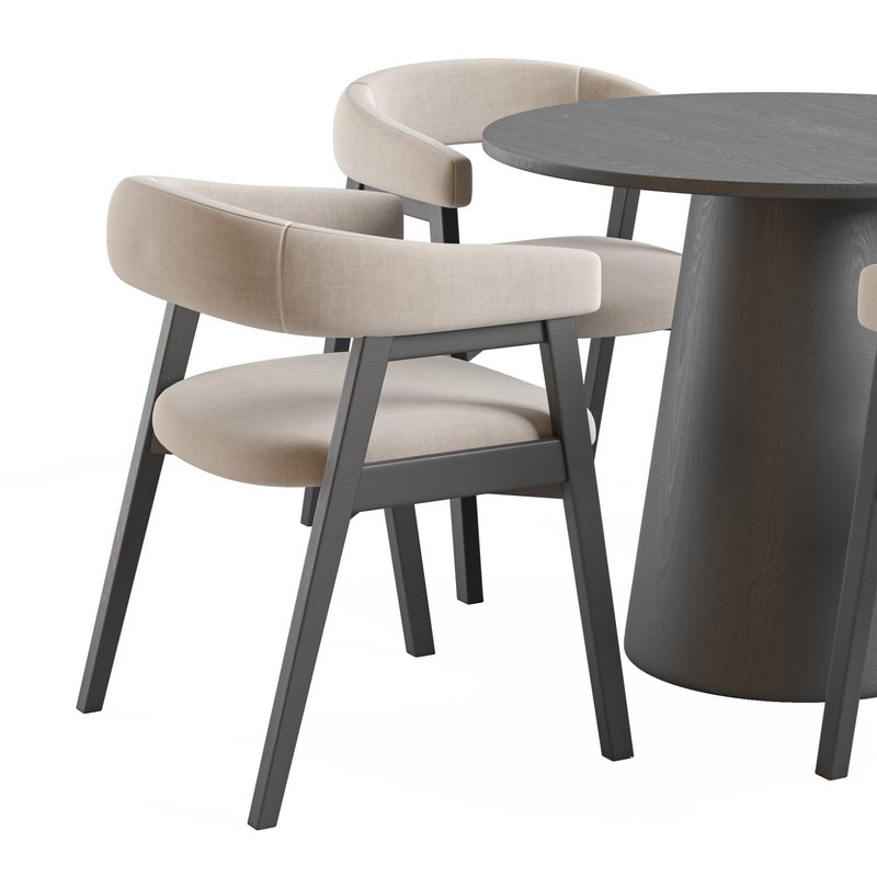 Round Pedestal Dining Table and Darcey Arm Chair by Wayfair - Image 7