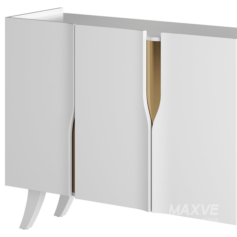 Modern White Sideboard Buffet - Image 10