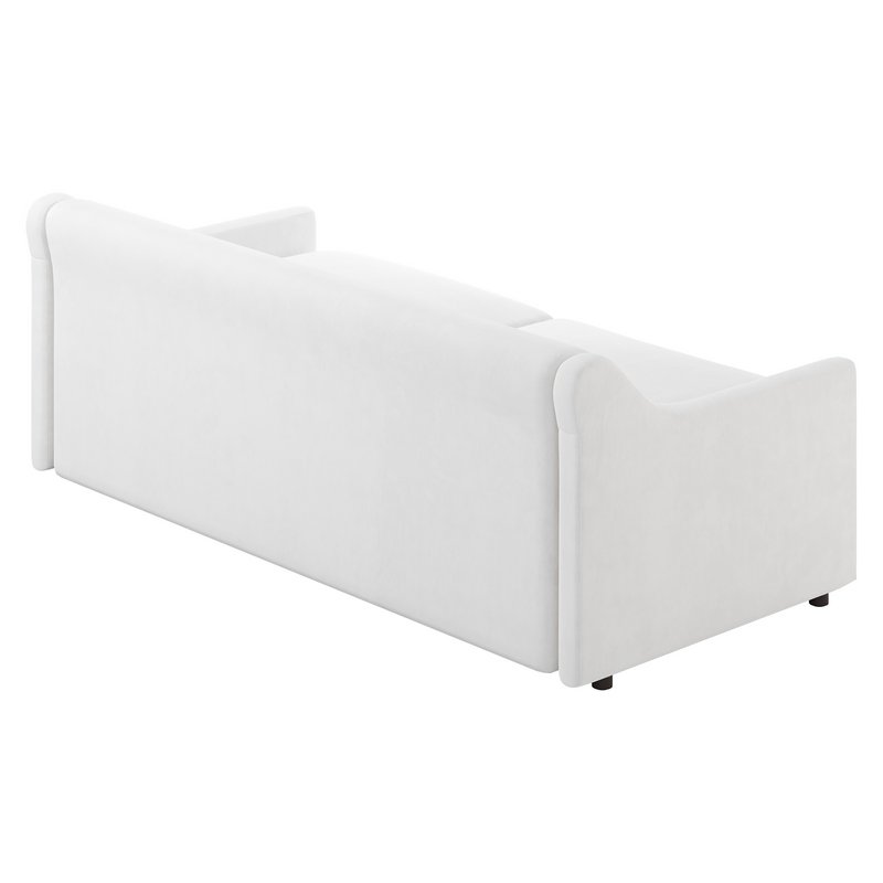 GREY PERFORMANCE FABRIC SLEEPER SOFA - Image 11