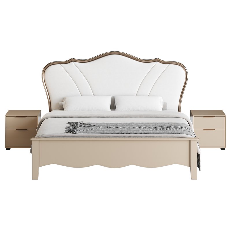 Faux Leather Upholstered Headboard Bed - Image 10