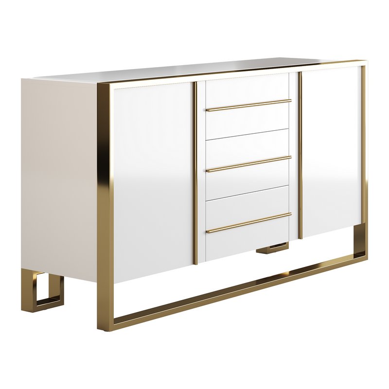 Glossy White Buffet - Image 10