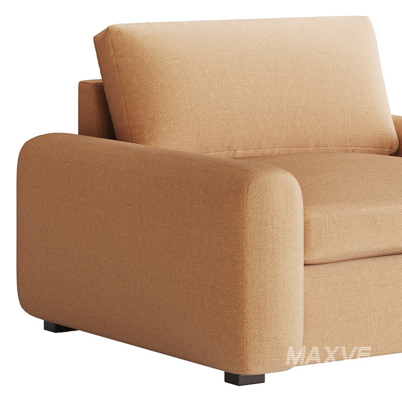 SERRAT WHITE PERFORMANCE FABRIC CHAIR AND A HALF - Image 9