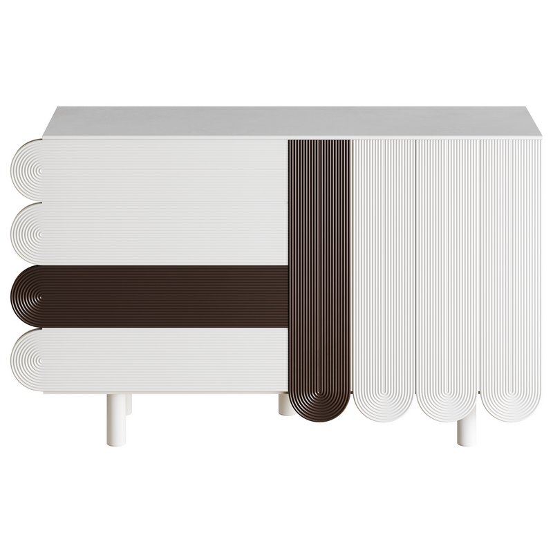 Modern White Sideboard - Image 10