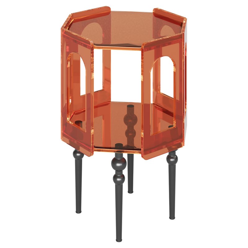 Retro Acrylic Side Table - Image 10