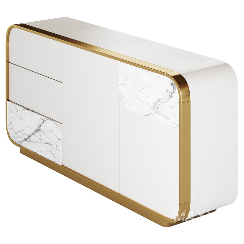 Modern Off White Sideboard - Image 9