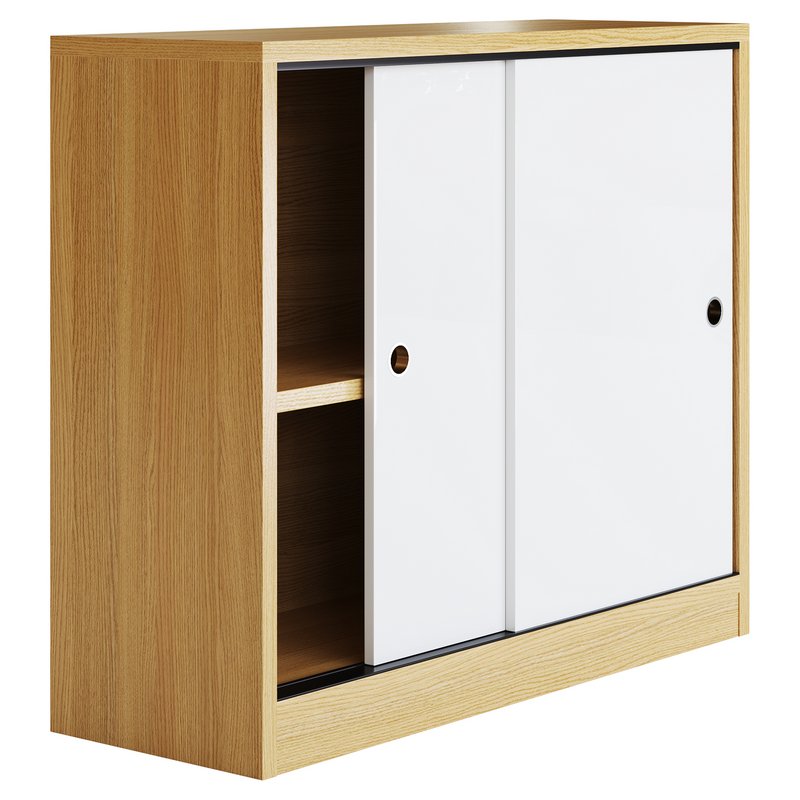 Living Room Contemporary Manufactured Wood Sideboard with Doors - Image 10