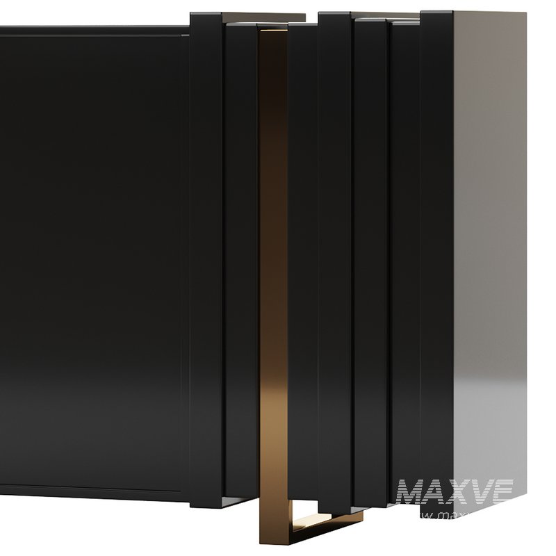 Luxury Sideboard Black Rectangular - Image 11
