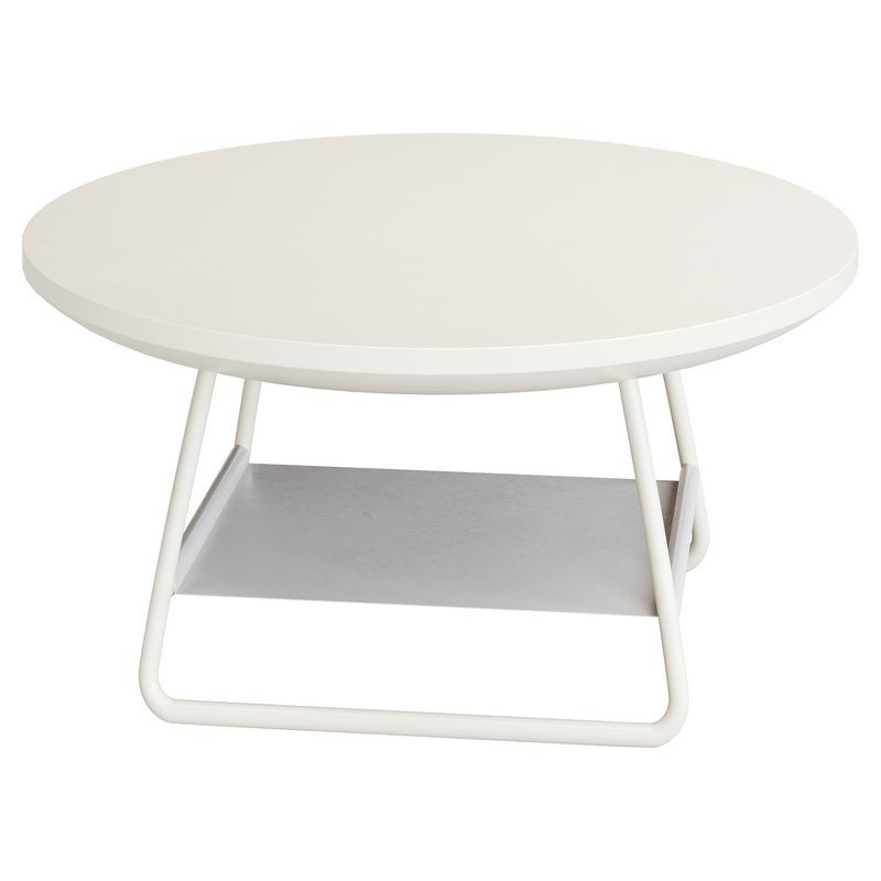 Modern Sled Round Wood Coffee Table - Image 10