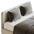 White Faux Leather Upholstered Modern Bed - Thumbnail 10