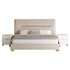 Elegant Beige Upholstered Modern Headboard Bed - Thumbnail 9
