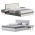 Grey Rectangular Headboard Standard Bed - Thumbnail 1