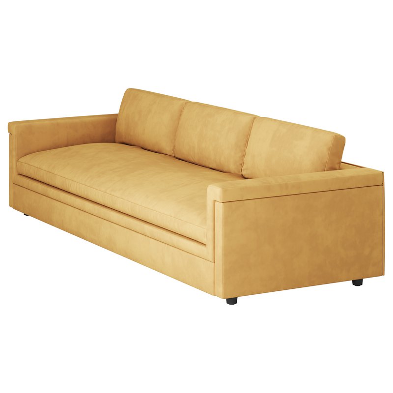IVORY PERFORMANCE VELVET SOFA - Image 11