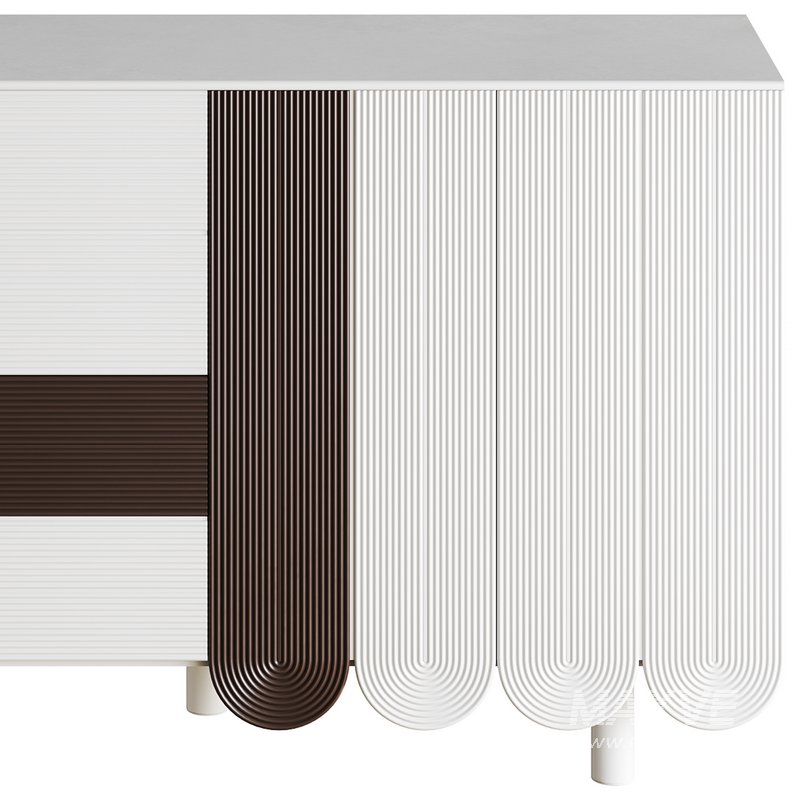 Modern White Sideboard - Image 11