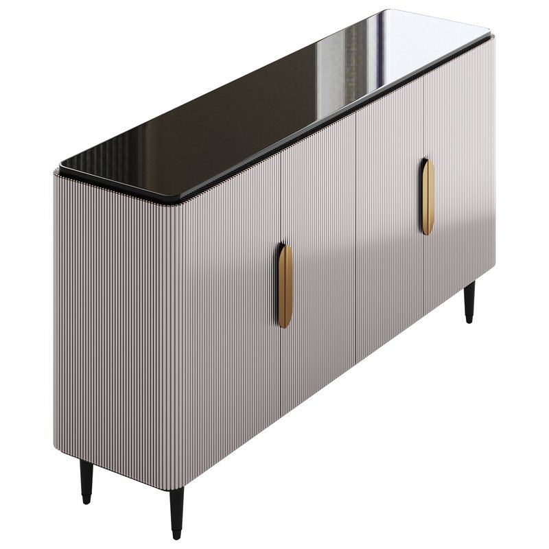 Modern Sideboard Buffet Black Kitchen - Image 10