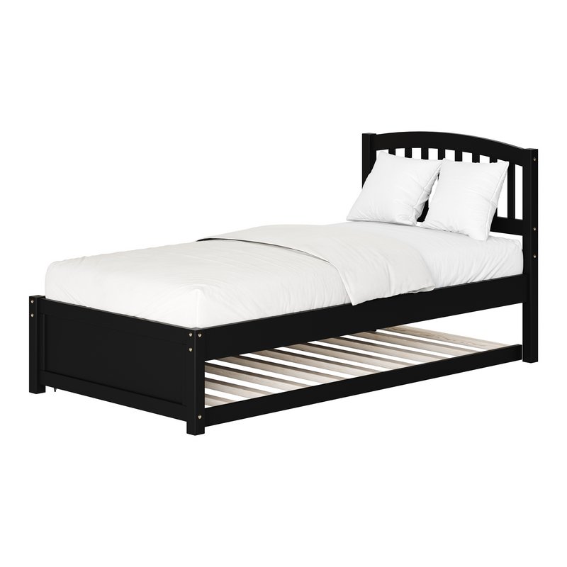 Twin Size Platform Bed Wood Bed - Image 11
