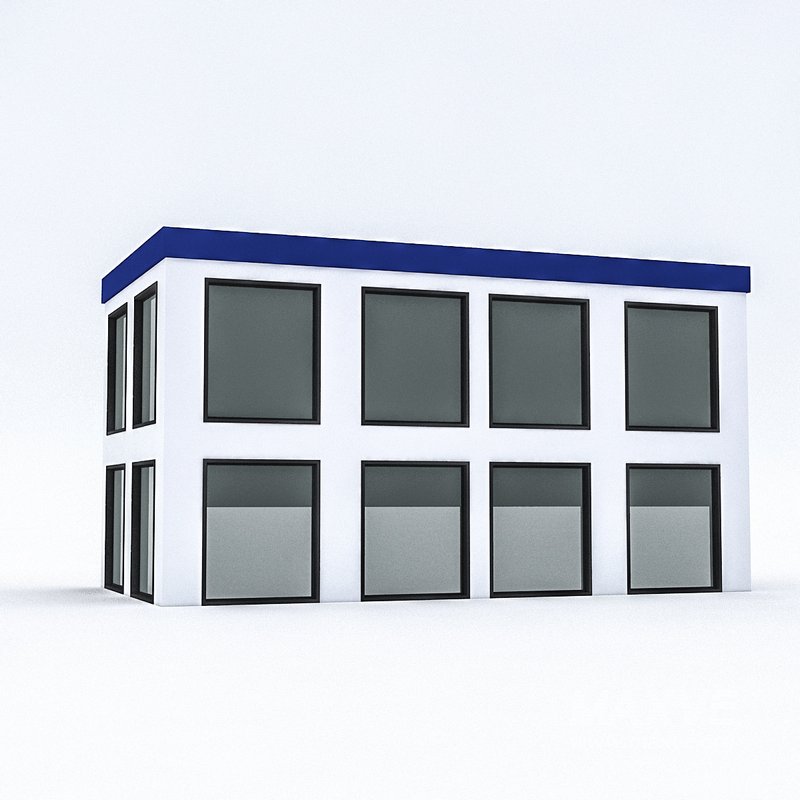 Cartoon Boildings Pack 3D model - Image 11