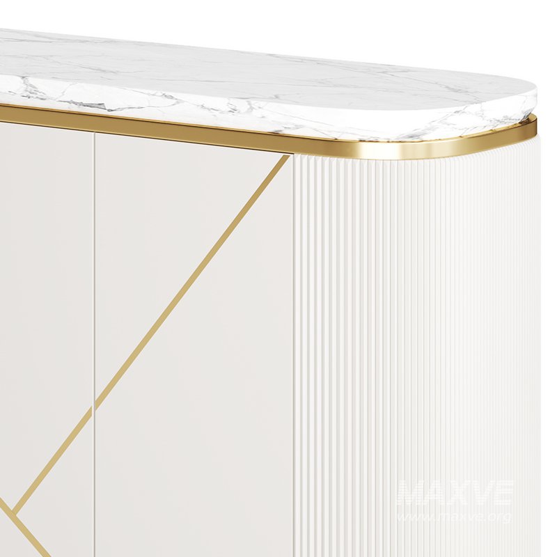 Sideboard Buffet Faux Marble - Image 11