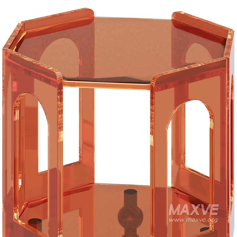 Retro Acrylic Side Table - Image 11
