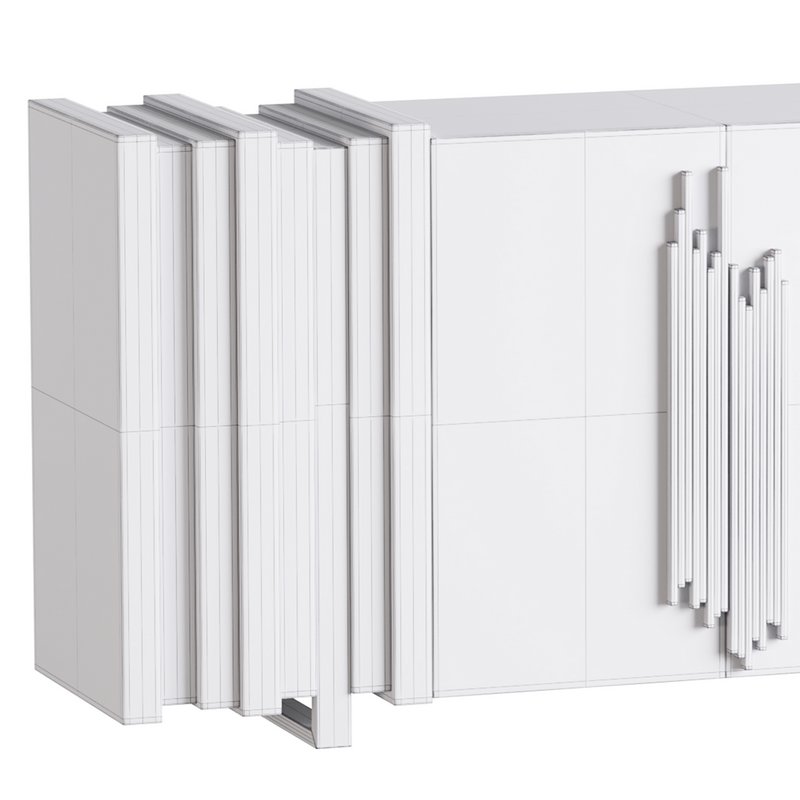 Luxury Sideboard Black Rectangular - Image 12